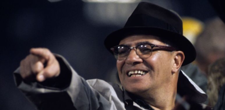 HC Vince Lombardi con los Green Bay Packers