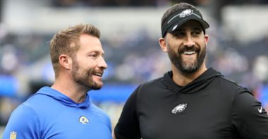 HC Sean McVay, Los Angeles Rams; HC Nick Sirianni, Philadelphia Eagles
