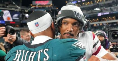 QB Jalen Hurts, Philadelphia Eagles; QB Jayden Daniels, Washington Commanders