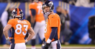 QB Peyton Manning con los Denver Broncos en el SB XLVIII