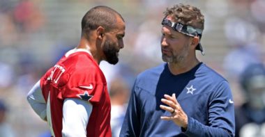 QB Dak Prescott y HC Brian Schottenheimer, Dallas Cowboys