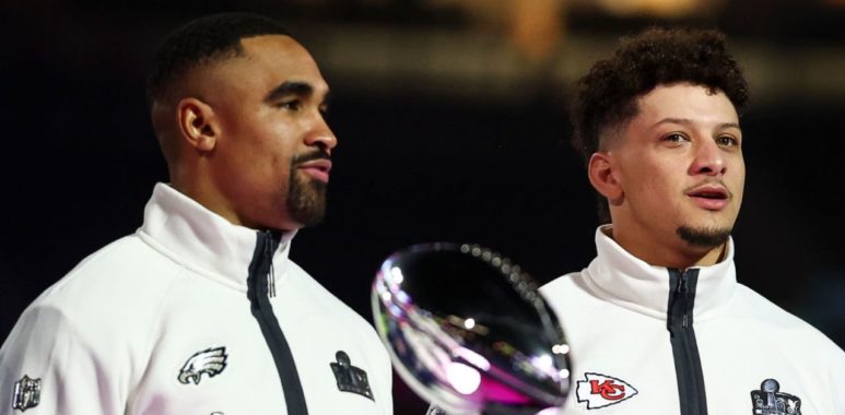 QB Jalen Hurts, Philadelphia Eagles; QB Patrick Mahomes, Kansas City Chiefs; Opening Night SB LIX