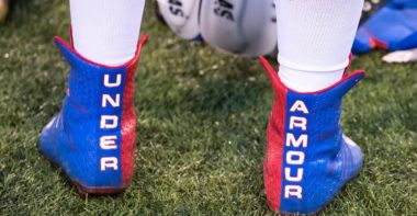 Tachones Under Armour usados por un jugador de los Bills bvs. Jaguars en 2016