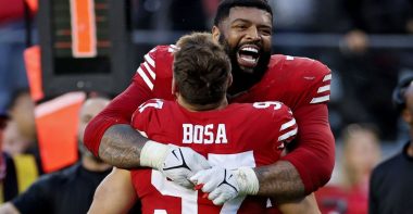 DE Nick Bosa y OT Trent Williams, San Francisco 49ers