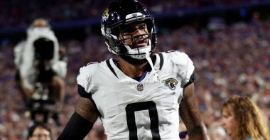 WR Gabe Davis con los Jacksonville Jaguars en 2024