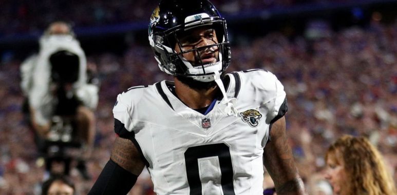 WR Gabe Davis con los Jacksonville Jaguars en 2024