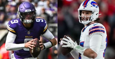 QB J.J. McCarthy, Minnesota Vikings; QB Josh Allen, Buffalo Bills