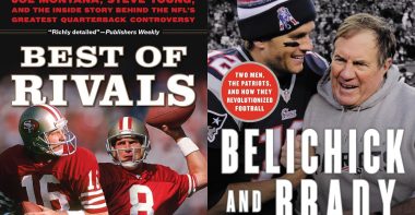 Libros de NFL: The Best of Rivals, por Adam Lazarus (2013); y Belichick y Brady, por Michael Holley (2017)
