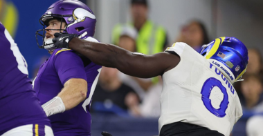 QB Sam Darnold, Minnesota Vikins; LB Byron Young, Los Angeles Rams