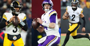 QB Russell Wilson, Pittsburgh Steelers; QB Sam Darnold, Minnesota Vikings; QB Justin Fields, Pittsburgh Steelers