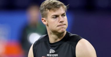 QB Will Howard en el Scouting Combine NFL 2025