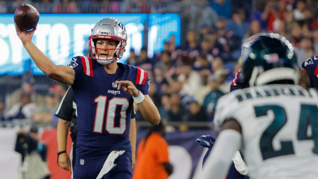 Drake Maye en camino a titular de los Patriots tras segundo juego de pretemporada NFL