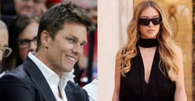 Tom Brady (izquierda) y Sydney Sweeney (derecha)