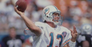 QB Dan Marino con los Miami Dolphins