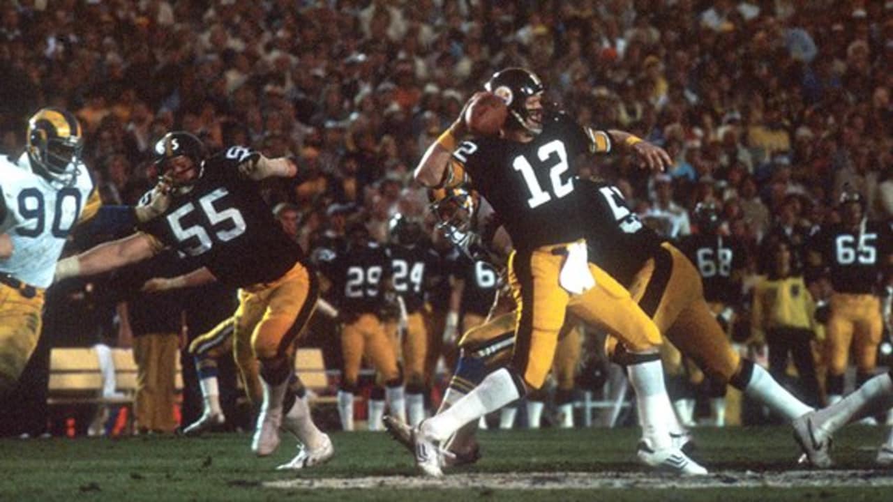 Terry Bradshaw (12) ex quarterback de los Pittsburgh Steelers. Foto: Steelers.com